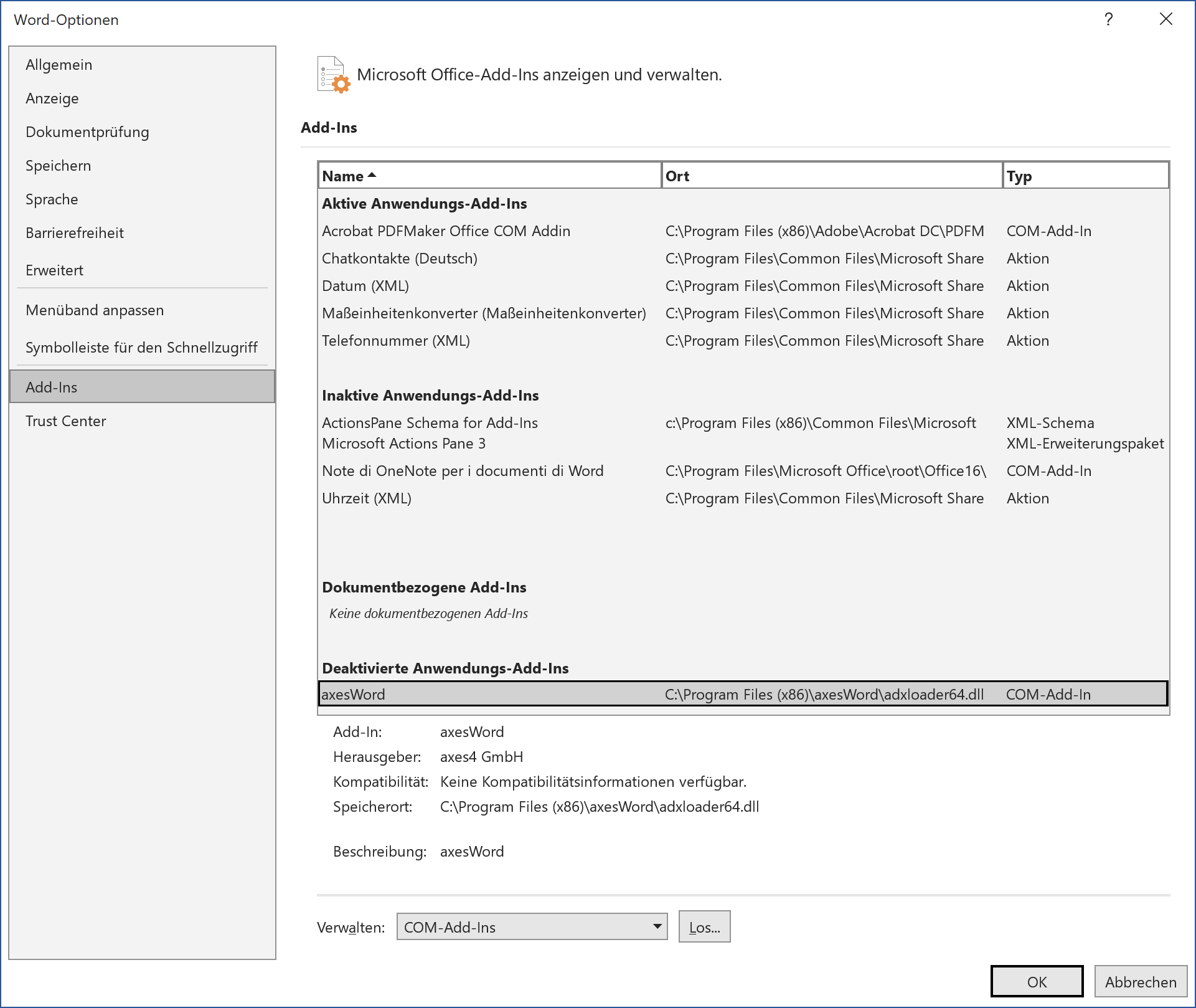 Word-Optionen_axesWord in deaktivierte AddIns.png