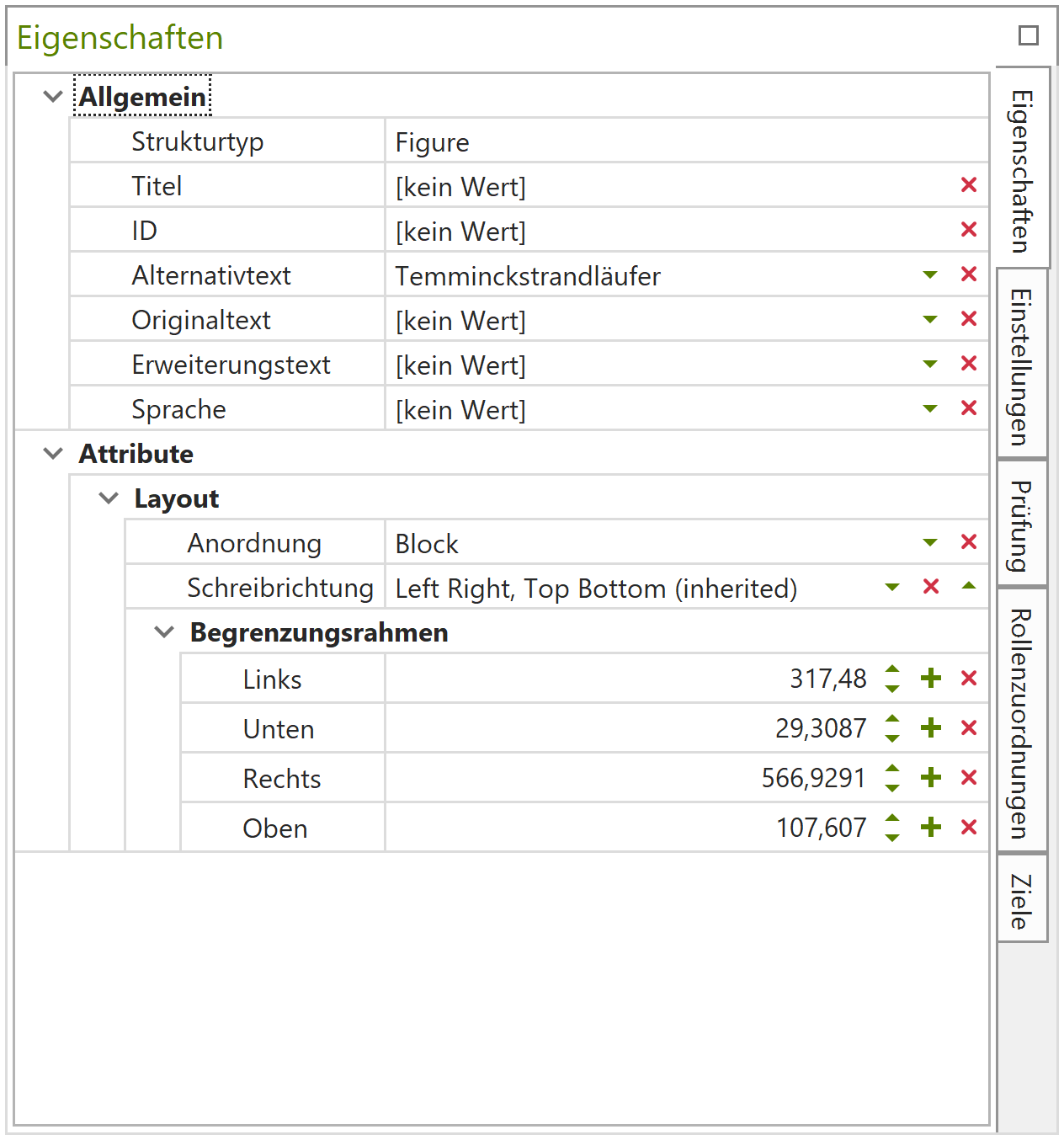 Eigenschaften eines Figure-Tags
