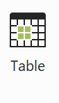 Button: Table, not active