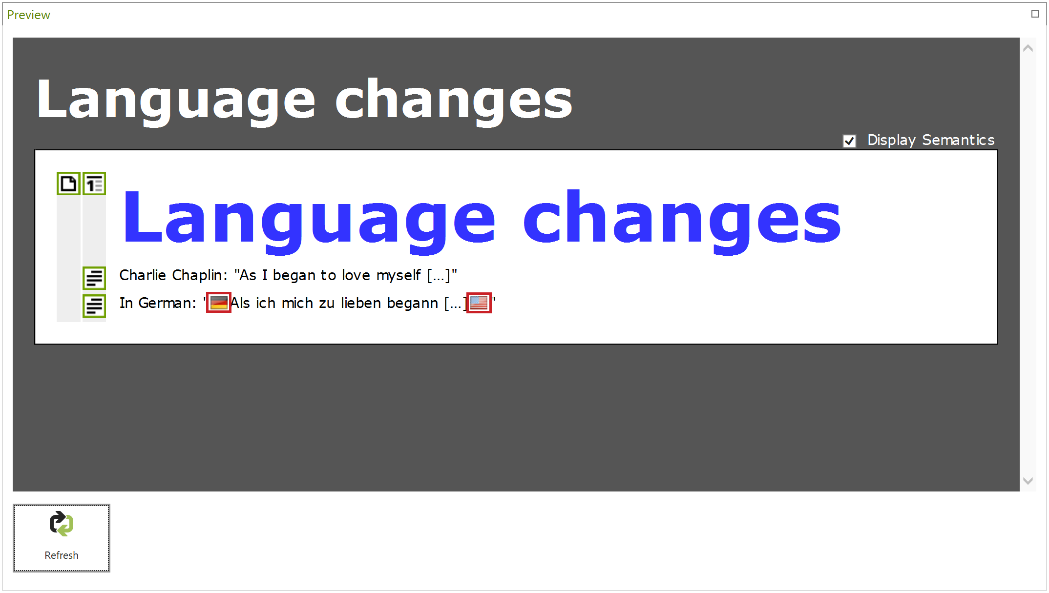 Preview: Language changes highlighted