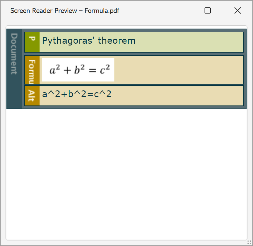 PAC-Preview of a Formula