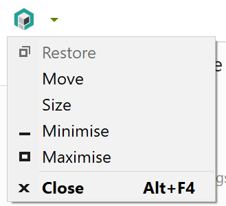 ProgramWindow Menu