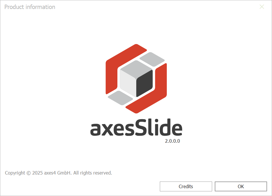 Screenshot: 'Product Information' dialog box
