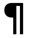 Symbol: Absatzzeichen