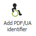 Button: Add PDF/UA identifier