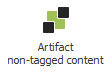 Button: Artifact non-tagged content