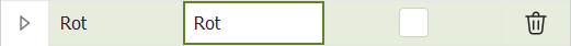 Element einer Dropdown-Liste ist selektiert; die Hintergrundfarbe ist hellgrün