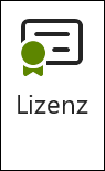 Schaltfläche 'Lizenz'