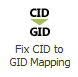 Button: Fix CID to GID Mapping