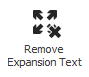 Button: Remove Expansion Text