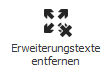 Schaltfläche: Erweiterungstexte entfernen