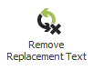 Button: Remove Replacement Text